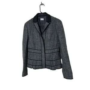 Philosophy di‎ Alberta Ferretti Women's Tweed Blazer Jacket Black Gray Size 10